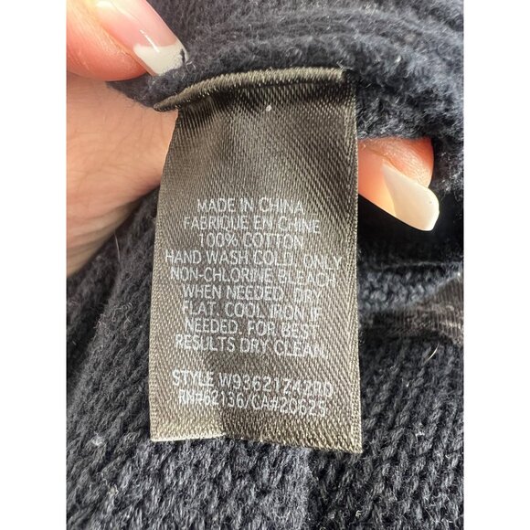 VTG Y2K GUESS Black Ribbed Hooded Mini Dress | 90s Dark Croquette Baddie Indie M - Picture 13 of 16